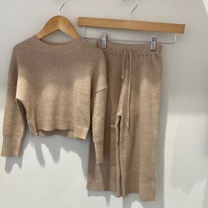 Lullaby Club knits matching set. Sold as a set